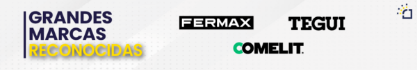 Trabajamos con grandes marcas, que cuentan con un amplio reconocimiento como Fermax, Tegui o Comelit. 